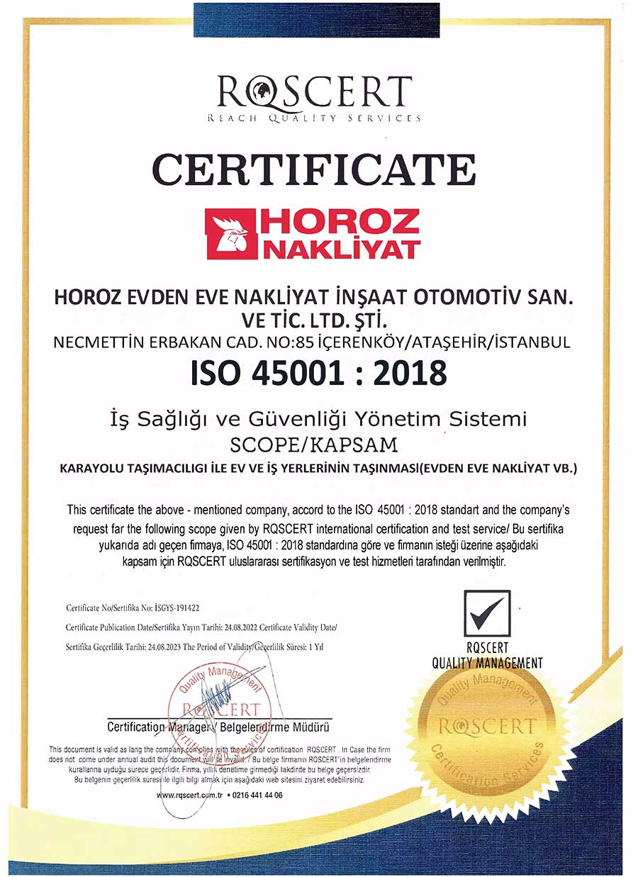 Horoz sertifikası 2